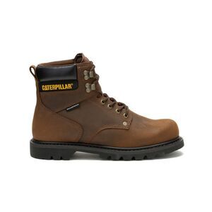 Caterpillar Mens Second Shift Waterproof Brown Boots (NWT)